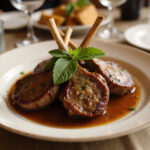 Served Family Favorite Lamb Chops with Mint, perfect for family gatherings.